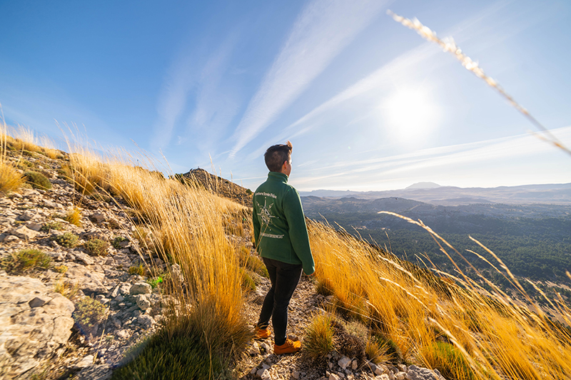 Vista de paisaje de la Sierra de Segura